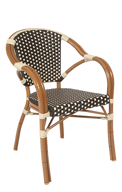 Aluminum Wicker Armchair