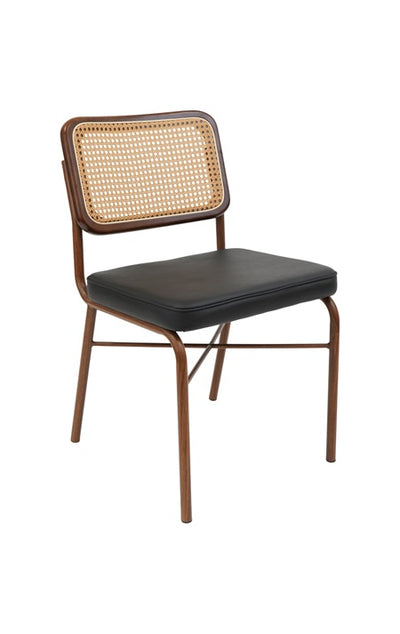 Black rattan indoor chair online