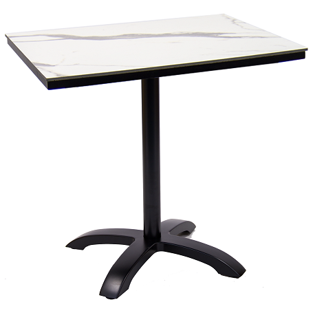 30" x 30" High Pressure Laminate Table Top & Aluminum Base